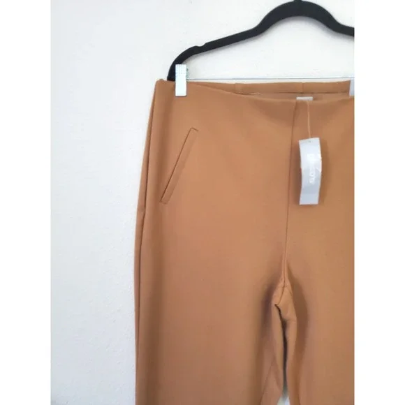 Chico's 2.5 So Slimming 360 Juliet Slim Leg Pants Camel Tan US 14 NWT Ponte - Picture 2 of 10